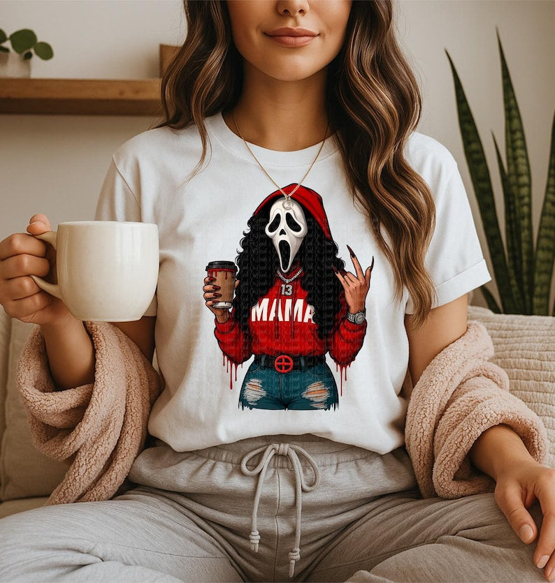Ghost face mama tee