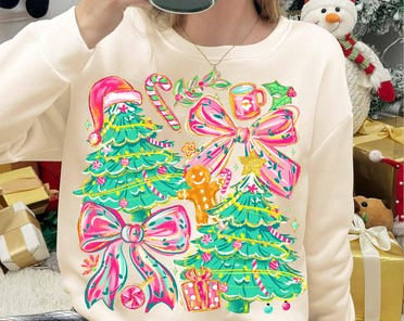 Christmas tree crewneck