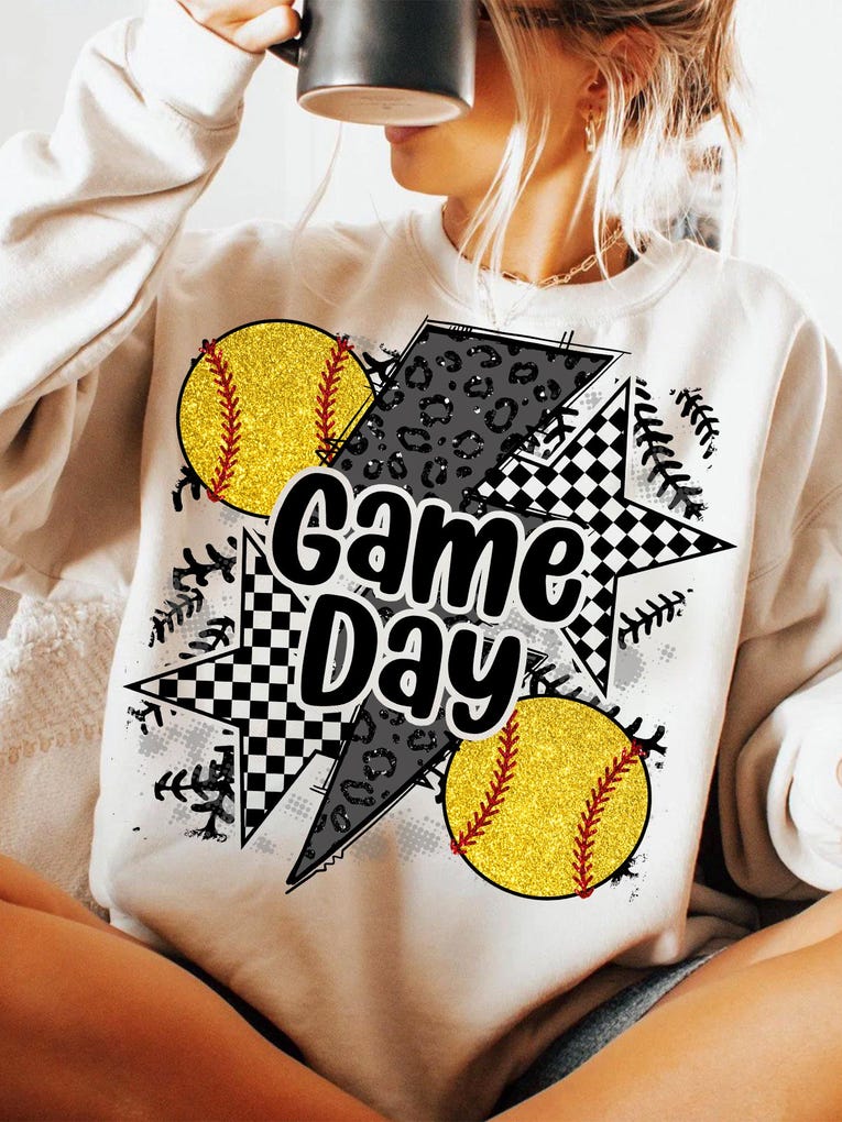 Softball design tee