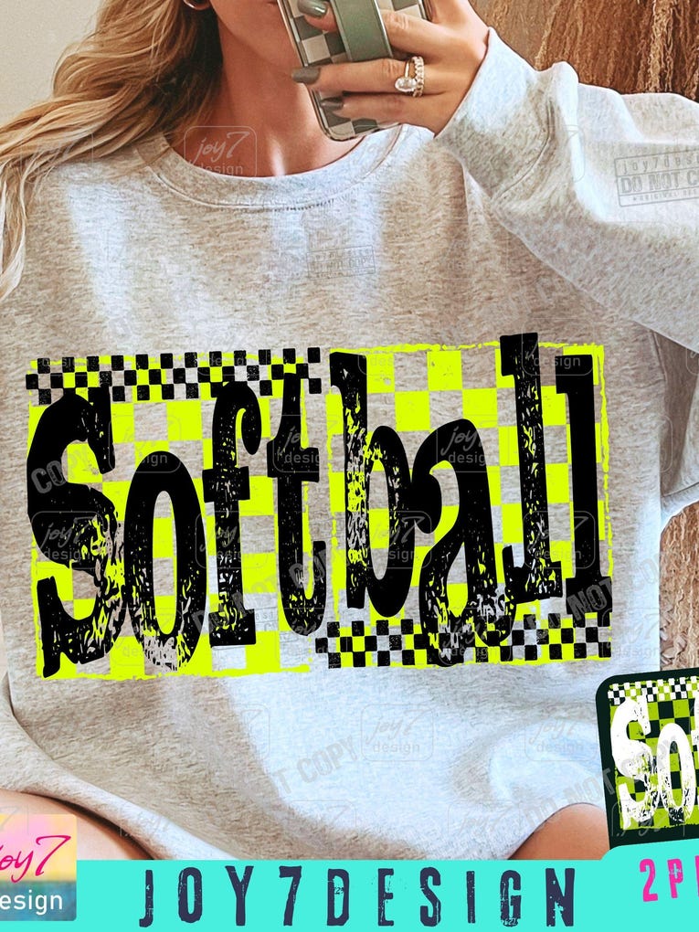 Softball design tee