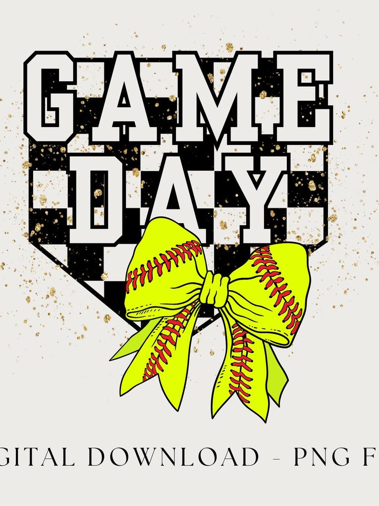 Softball design tee