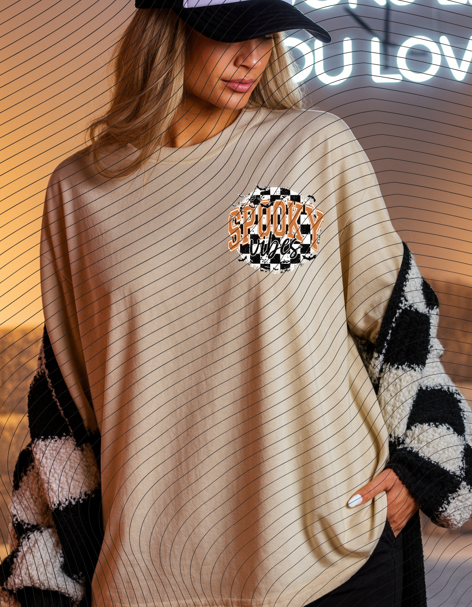 Spooky season pocket tees